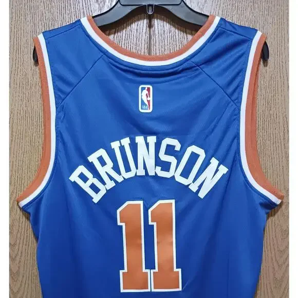 Jalen Brunson-Nike-Knicks-Jersey-New Condition-Blue-XL-$95 - Picture 7 of 9